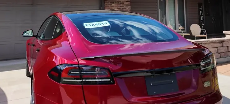 2026 Tesla Model S back