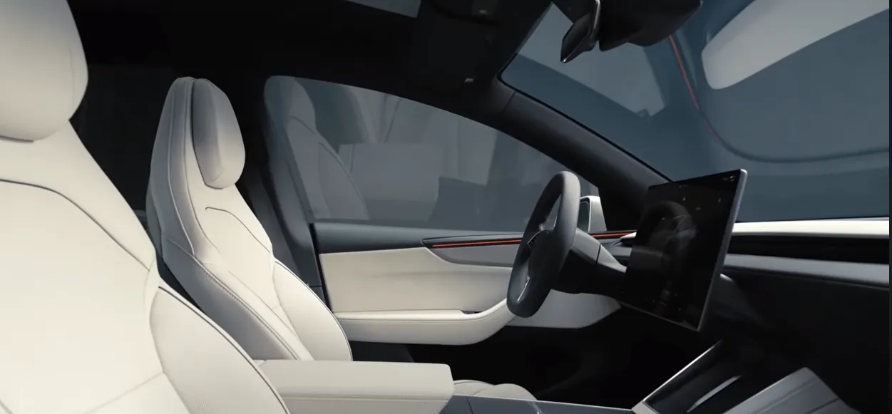 Telas Model Y front row seat