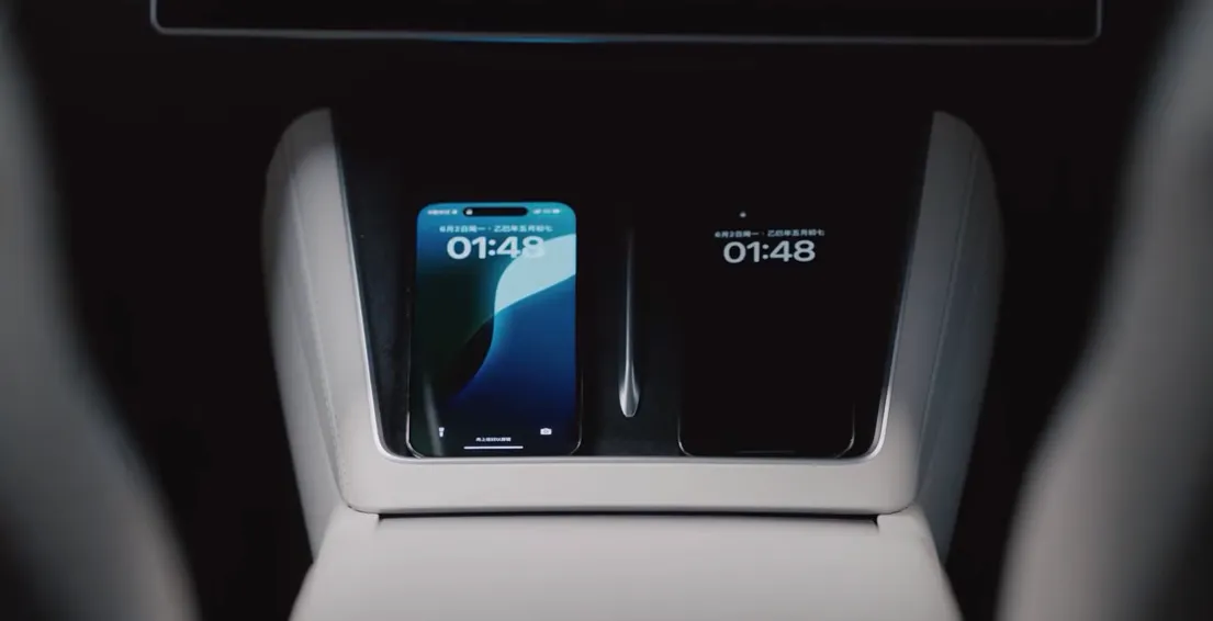 Telas Model Y wireless charging