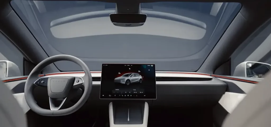 Tesla-Model-Y-streeing-and-touch-screen